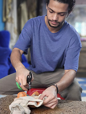 Mazen, a young changemaker from Egypt, is the founder of TOTZ, ©UNICEF Egypt 