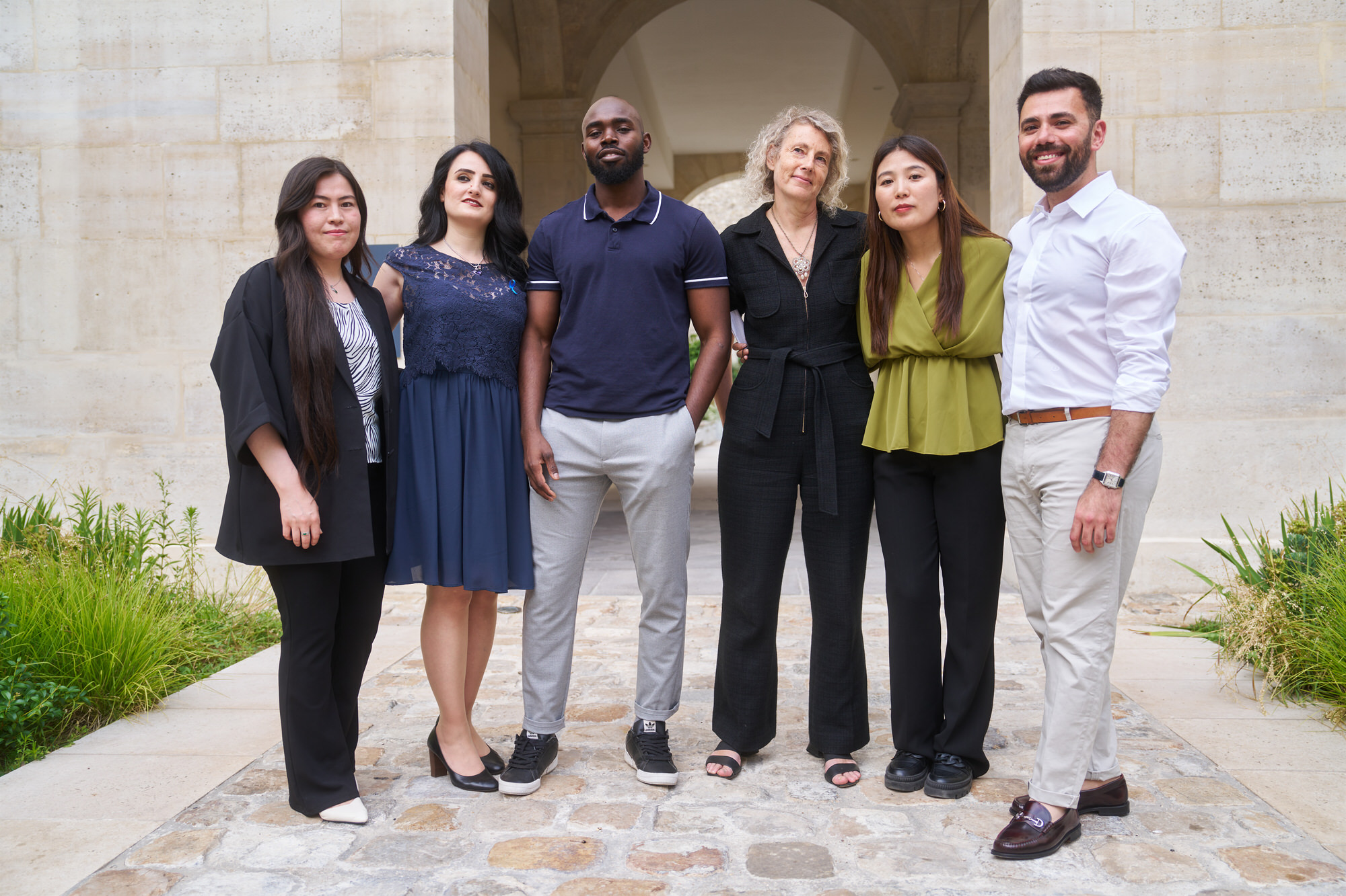 Fatema and colleagues on campus.