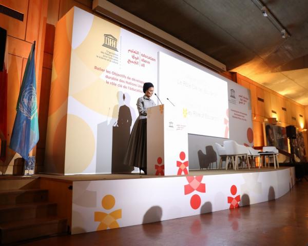 HH Sheikha Moza & Director General Of UNESCO Urge Renewed Commitment for Education